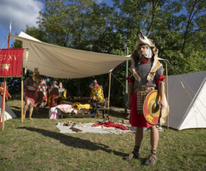 Tábor rímskej légie na Fiľakovských hradných hrách, foto Alberti Milan Tábor rímskej légie - Fiľakovské hradné hry - Füleki Várjátékok